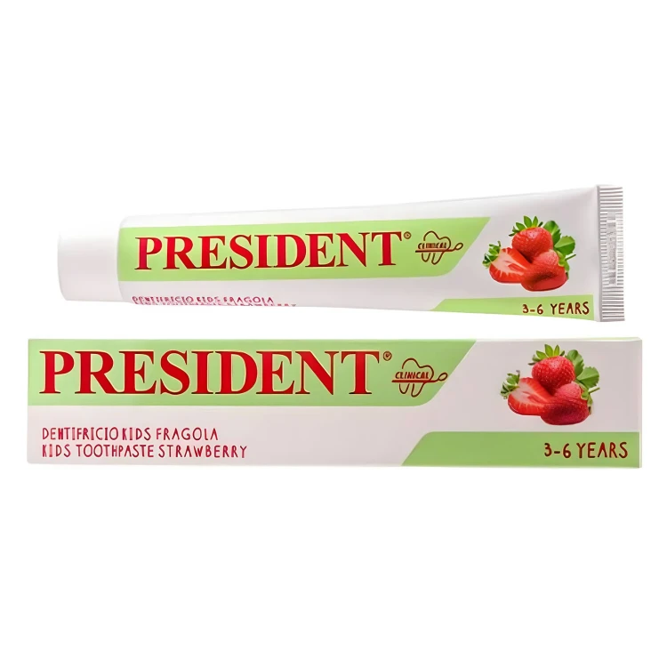 PRESIDENT KIDS 3-6 STRAWBERRY 50ML TOOTHPASTE
