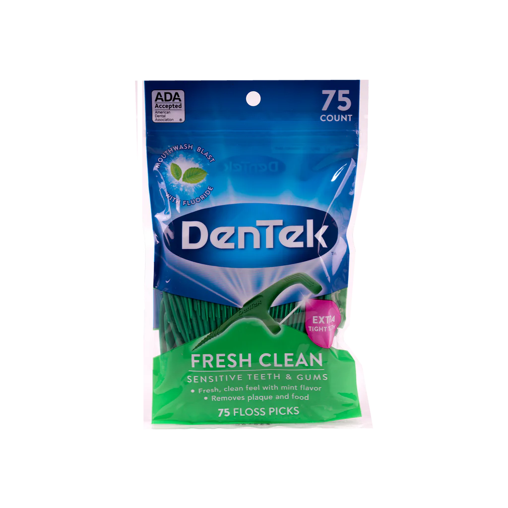 35495-Dentek-Fresh-Clean-Interdental-Floss-Pick-75pcs 35495-Dentek-Fresh-Clean-Interdental-Floss-Pick-75pcs