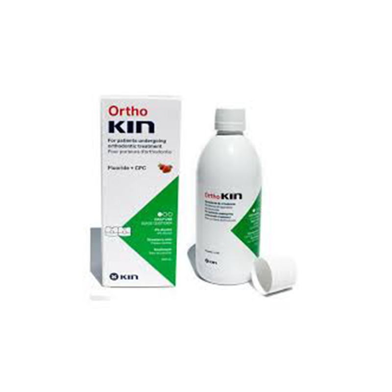 KIN ORTHOKIN STRAWBERRY MINT 500ML MOUTHWASH