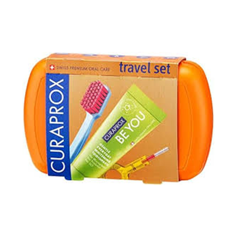 مجموعة السفر CURAPROX البرتقالية