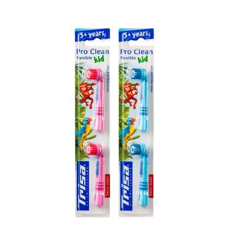 TRISA TWIN KIDS REPLACEMENT TOOTHBRUSH HEAD