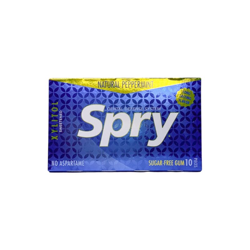 SPRY PEPPERMINT CHEWING GUM 10 PCS