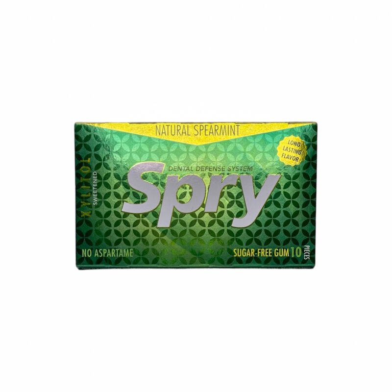 SPRY SPEARMINT CHEWING GUM 10 PCS
