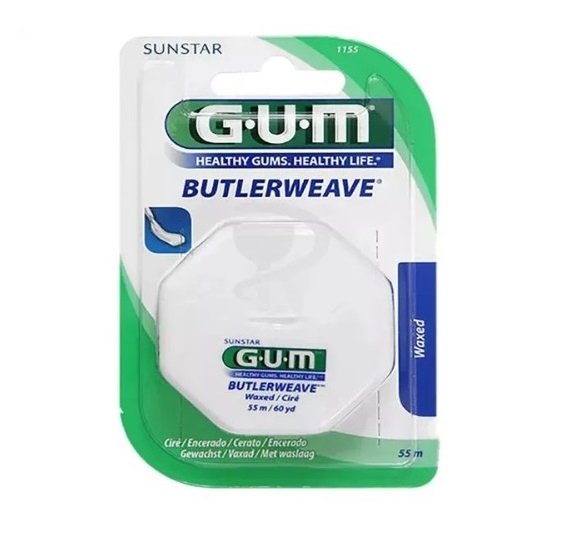 خيط تنظيف الأسنان المشمع BUTLER GUM WEAVE 1155 MA (قوي للغاية)